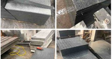 达州 芝麻黑地铺石材