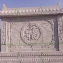 达州 芝麻白花岗岩屏风，照壁，影壁