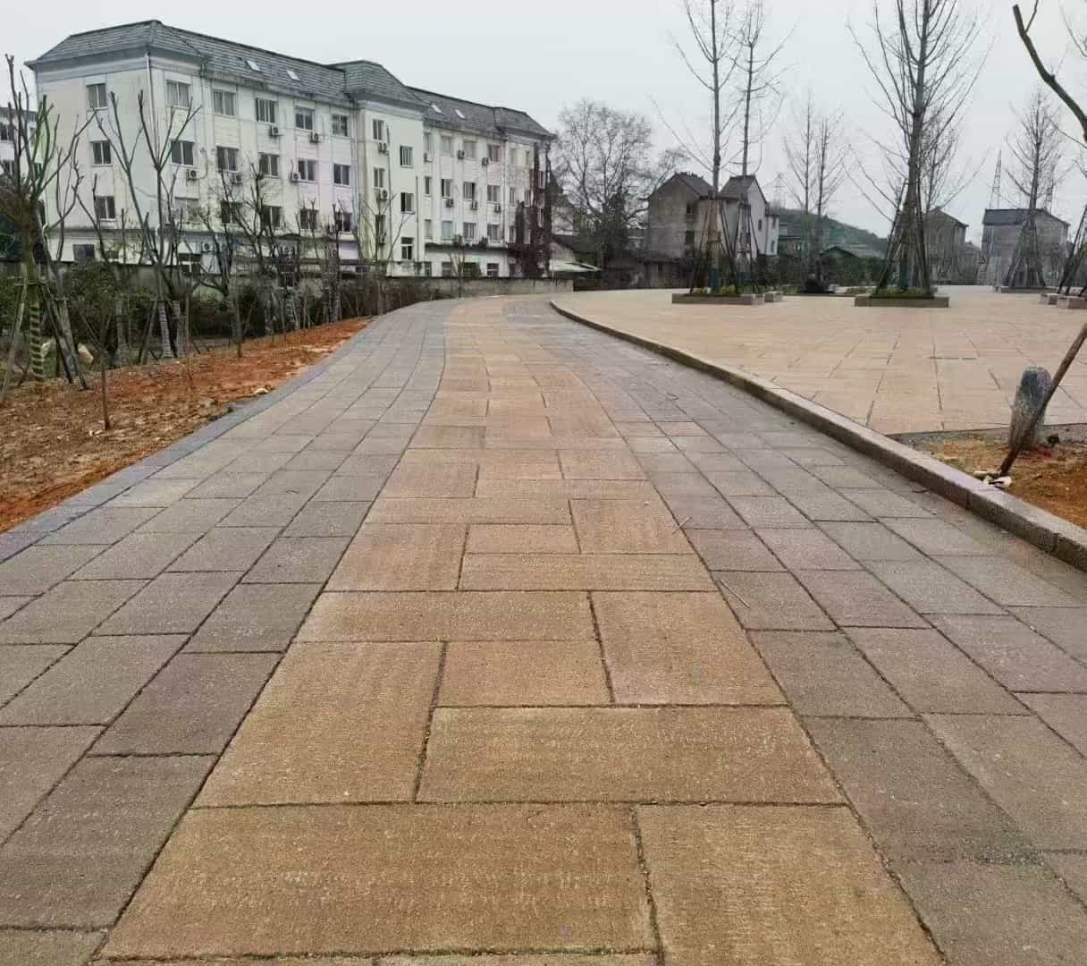 达州仿古石铺装效果