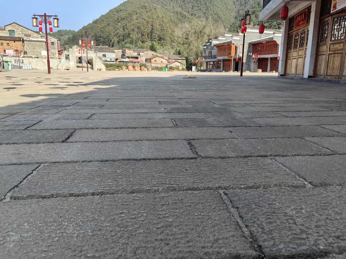 达州仿古石铺装效果
